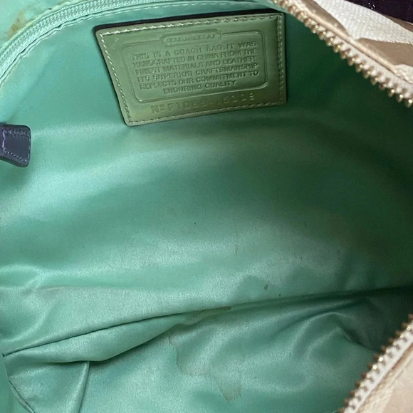 Coach Poppy Pop C CPLIQUE GROOVY SHOULDER BAG F15309 Multicolor Canvas/Leather - Picture 12 of 17